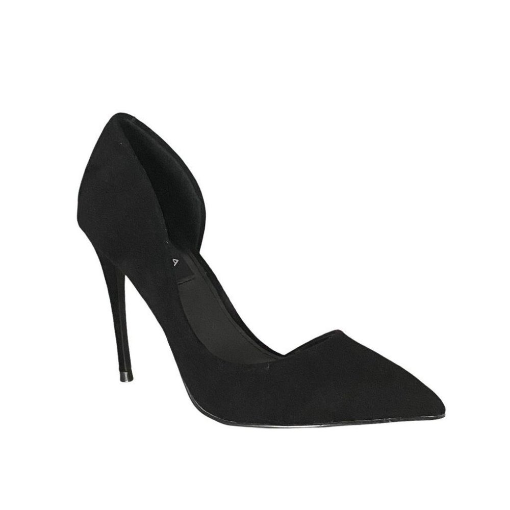 Aqua Women's Dion Half D'orsay High Heel Black Pumps